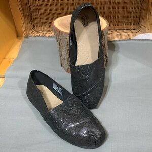 Faded Glory Black Flat Shoes Size 8” NWOT
